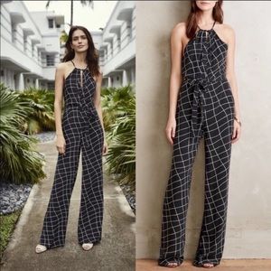 Sanctuary Windowpane Print Jumpsuit